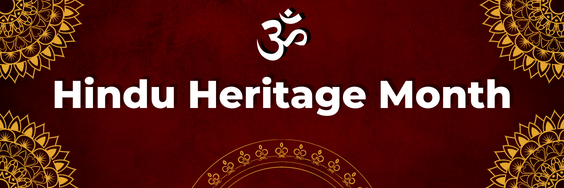 A graphic celebrating Hindu Heritage Month.